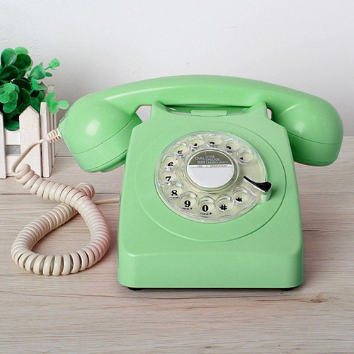Vintage rotary dial phone - dial,