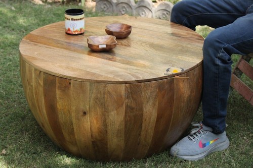 Wood round coffee - coffee, table