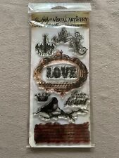 Tim Holtz Collection- stampers anonymous - 8 Clear Stamps - Urban Grunge 