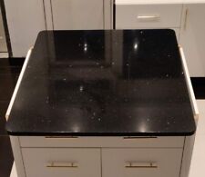 Black Quartz Sparkle Island Worktop L142cm W107cm H30cm 