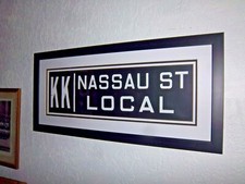 FRAMED MATTED NYC SUBWAY ROLL