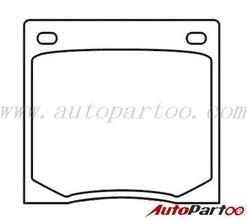 Front brake pad set girling - brake,