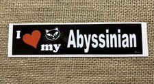 I Love My Abyssinian Cat Decal