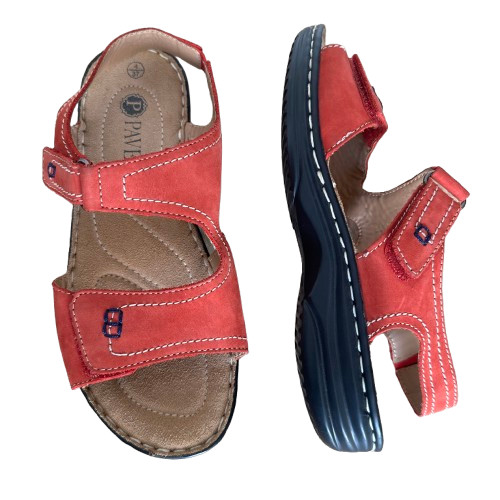 Pavers wedge sandals red size - pavers,