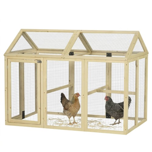 Pawhut chicken run wooden - pawhut, run,