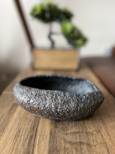 Textured black ceramic - textured,
