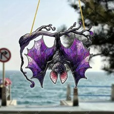 Purple Bat Hanging Ornament