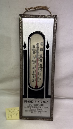 Old advertising thermometer - old,