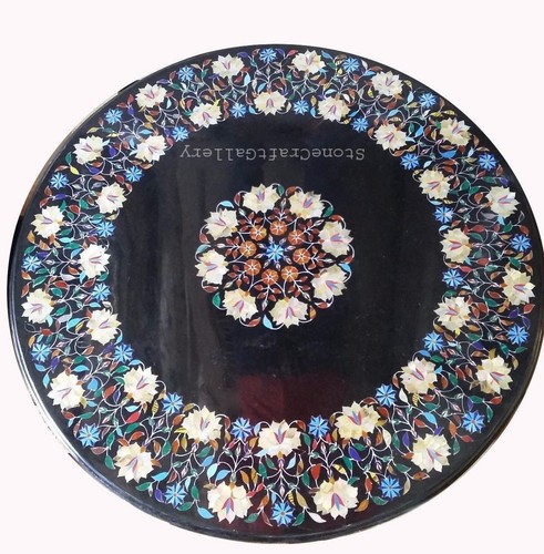 Black marble coffee center - black,