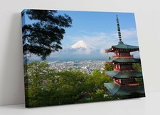 MOUNT FUJI JAPAN LANDSCAPE 4 -DEEP FRAMED CANVAS WALL ART PICTURE PRINT- KITCHEN