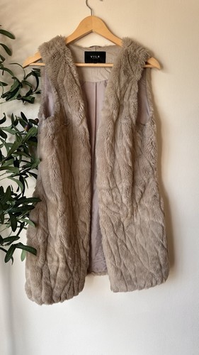 Vila women beige - vila, faux