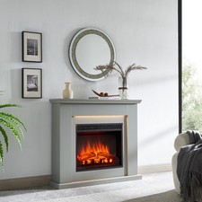 FLAMME Mardella Electric Fireplace Suite