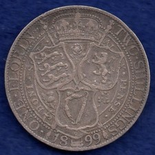 Great Britain Victoria 1899 Florin (Ref. f0877)