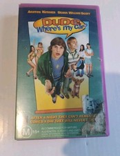 VHS TAPE - DUDE WHERE'S MY CAR? - BIG BOX VIDEO EZY EX RENTAL 
