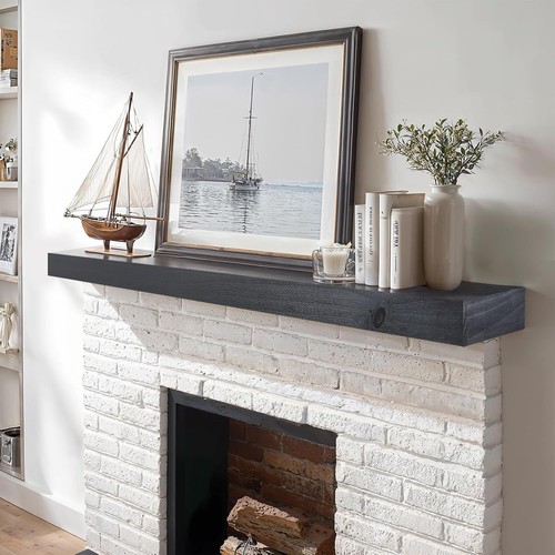 Inch mantel shelf rustic - inch,