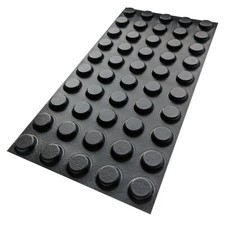 50 Black Self Adhesive Flat