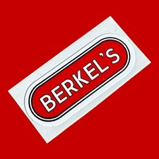 BERKEL’S stove Vinyl Sticker Decal Vintage Classic Brass Oil Burner Torch Can Uk