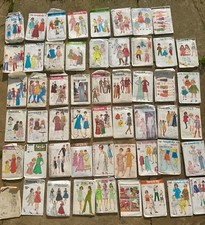 53 Sewing Patterns Womens Simplicity Butterick 1960s-70s Ladies Dresses & Kids