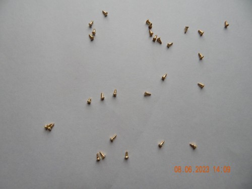 Brass oval head - oval, slotted