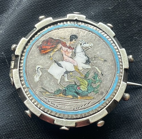 Antique silver enamelled - silver,