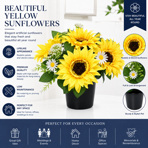 Sunflower daisy artificial - &,