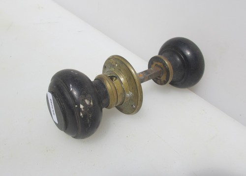 Antique wooden door knobs - door,