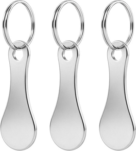 3pcs shopping trolley tokens - 3pcs,