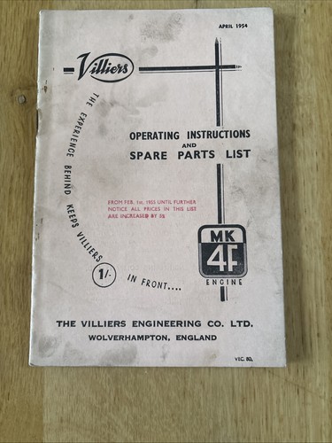 Villiers engine mk4f 98cc - engine,