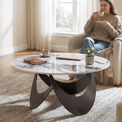 Coffee table sintered stone - coffee,