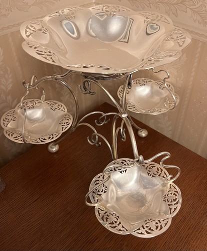 Antique epergne silver plated - antique, epergne,