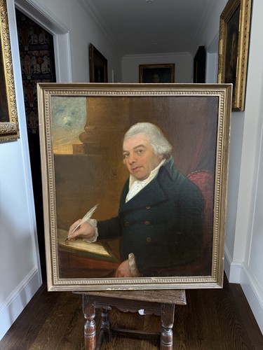 Large antique oil - antique, portrait