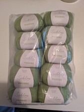 400G sirdar SUBLIME PHOEBE – 534 GREEN 94% wool KNITTING YARN – CHUNKY 8mm