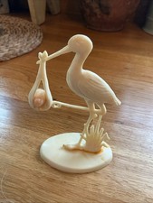 Vintage Stork / christening / baby shower /  Cake Decoration
