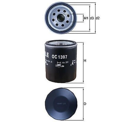 Knecht 1397 oil filter - oc,