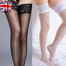 Sexy Women Lace Stockings Lace Silicone With Thigh High Sock Nylon Silk Stocking