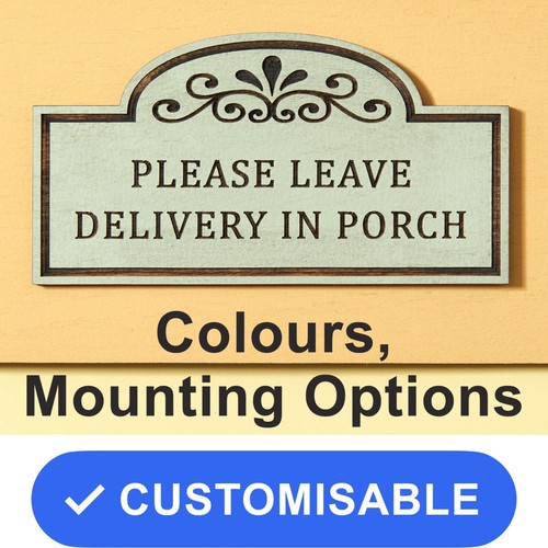 Parcel sign leave deliveries - parcel,