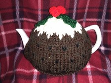 Brand New Hand Knitted Xmas Pudding Tea Cosy (Teapot not Included)