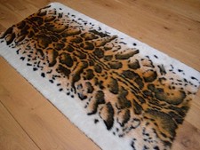 African Soft Faux Fur Bedroom Fake Animal Skin Print Pattern Floor Rugs Rug Mat