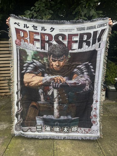 Berserk guts anime woven throw - anime,