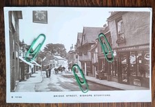Bridge Street Bishops Stortford Hertfordshire 1914 RPPC by Kingsway no. 10199