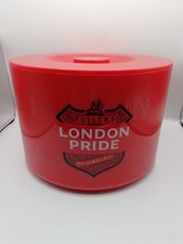 Fullers London pride red bar ice bucket complete with lid and liner (10l).