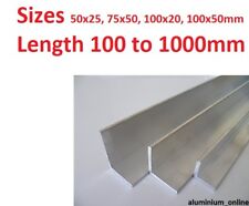 ALUMINIUM UNEQUAL ANGLE 50 x 25mm 75 x 50mm  100 x 20mm  100mm x 50mm L profile