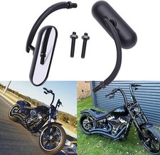 Black Mirrors For Harley Davidson Softail Road King Street Glide Sportster Dyna