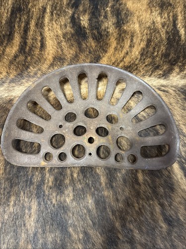 Antique cast iron tractor seat - tractor,