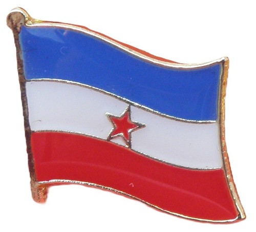 Yugoslavia flag pin - pin, badge