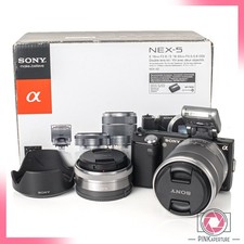 Sony NEX-5 Digital Camera With Sony E 18-55mm f3.5-5.6 OSS + 16mm 2.8 Lens