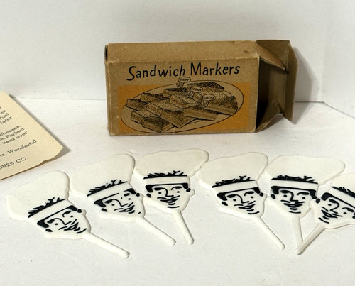 Sandwich markers plastic chefs - sandwich,