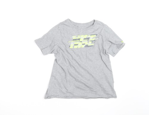 Nike boys grey graphic shirt - grey,