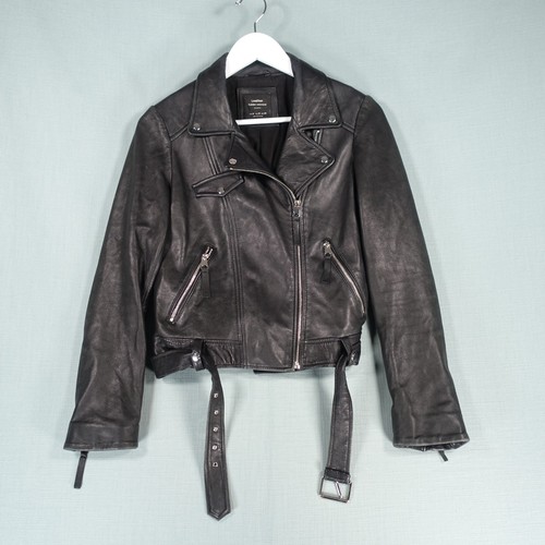Zara leather jacket - leather,