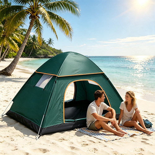 Camping tent person - camping,